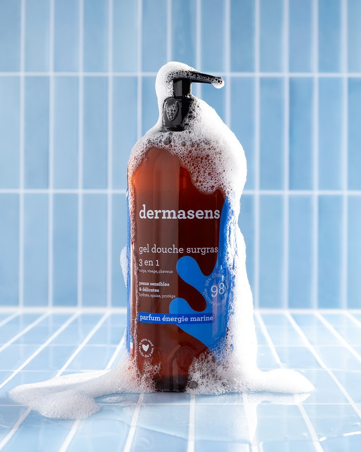 Gel douche surgras 3 en 1 énergie marine 1L Dermasens