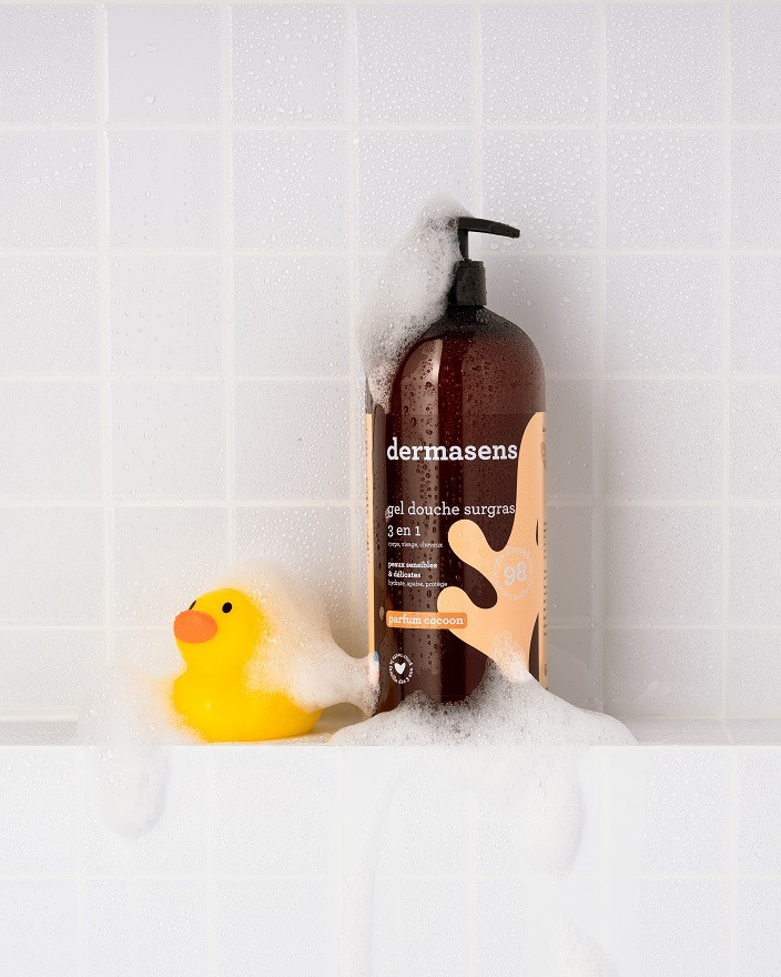 Gel douche surgras 3 en 1 Ambre 1L Dermasens