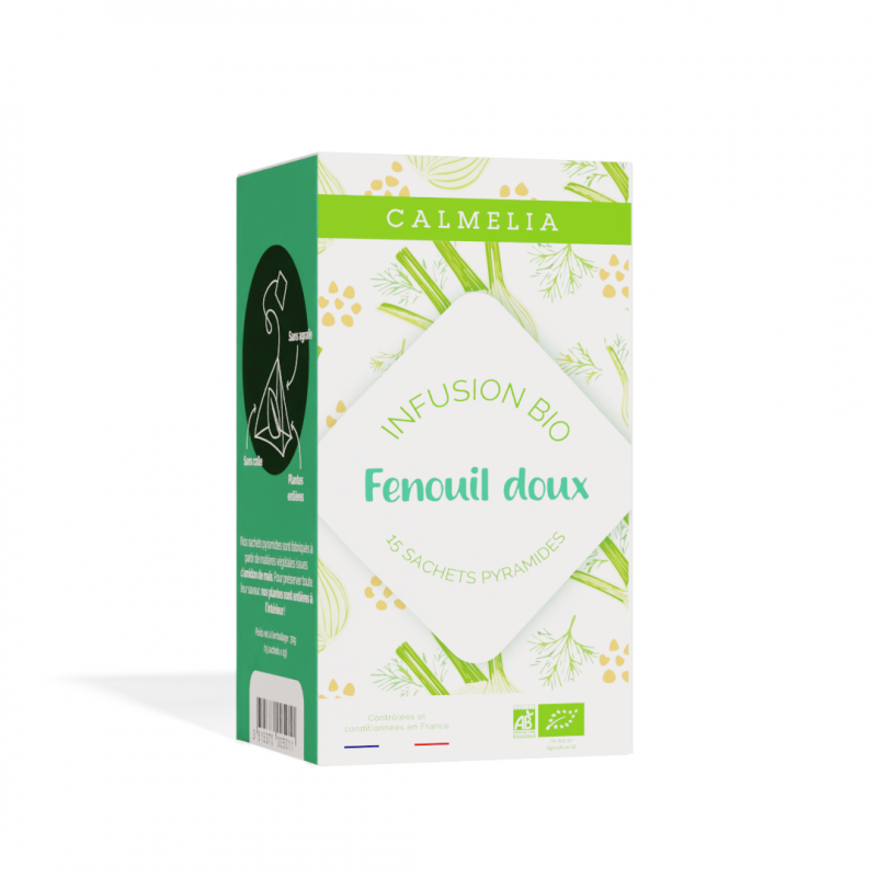 Infusion fenouil bio - 15 infusettes Calmelia