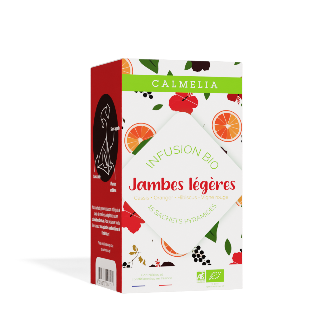 Infusion jambes légères bio - 15 infusettes Calmelia