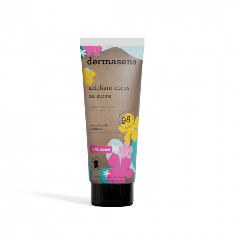 Exfoliant corps au sucre doux monoï 200ml Dermasens
