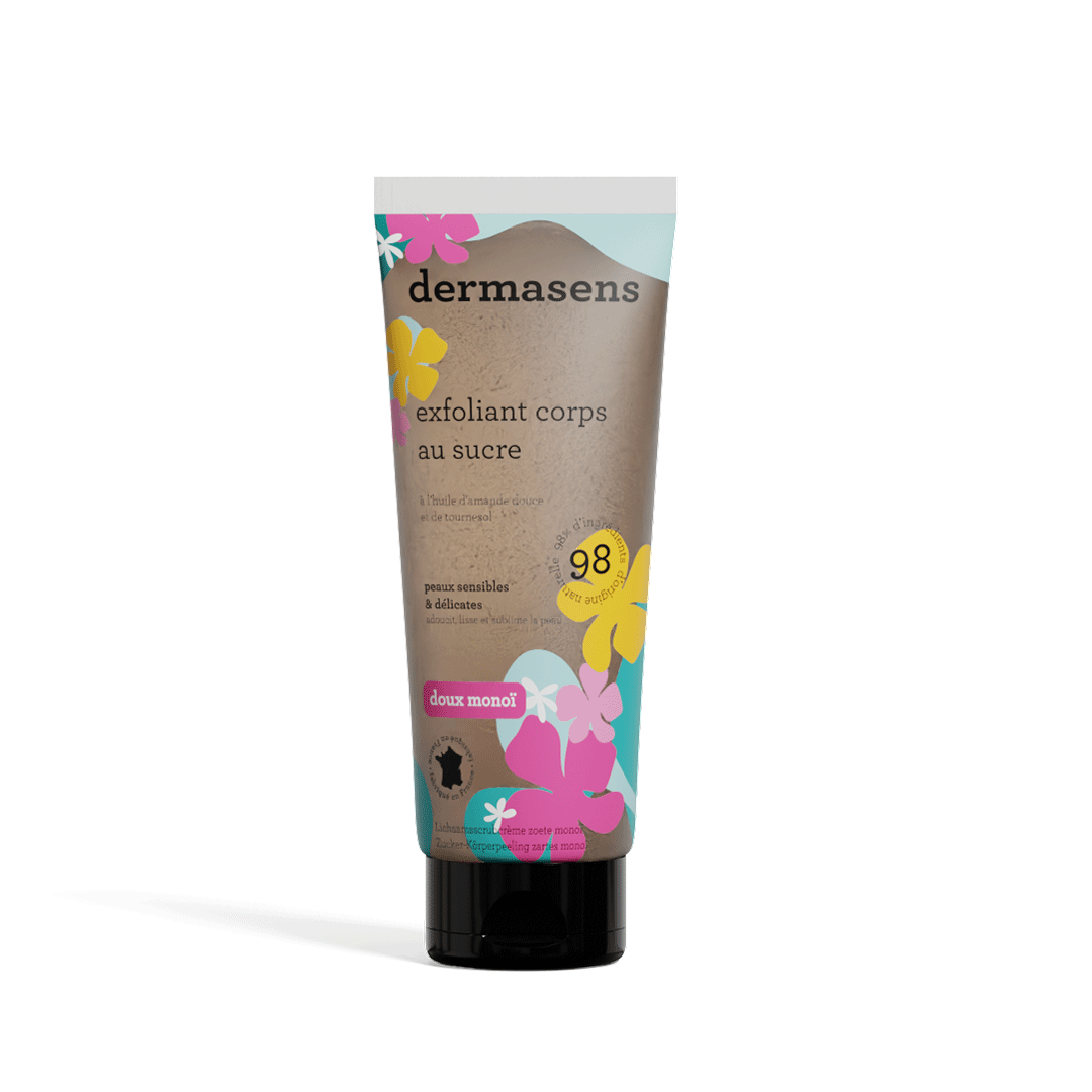 Exfoliant corps au sucre doux monoï 200ml Dermasens