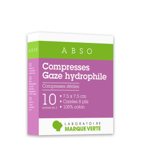 Compresses stériles Gaze hydrophile Abso