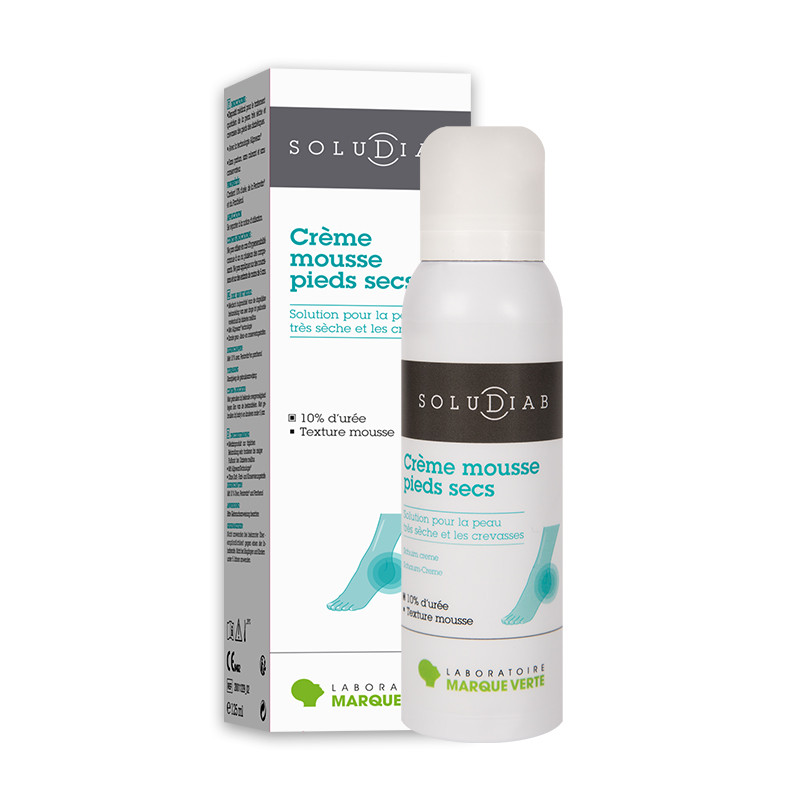 Crème mousse pieds secs Soludiab