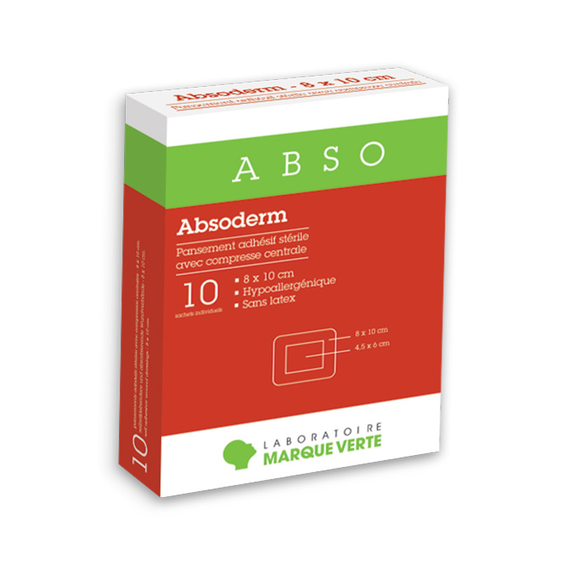 Pansements adhésifs stériles avec compresse centrale Absoderm