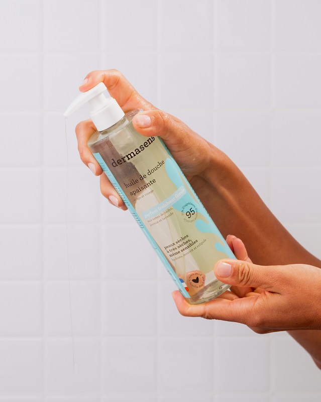 Huile de douche Dermasens fraîcheur florale