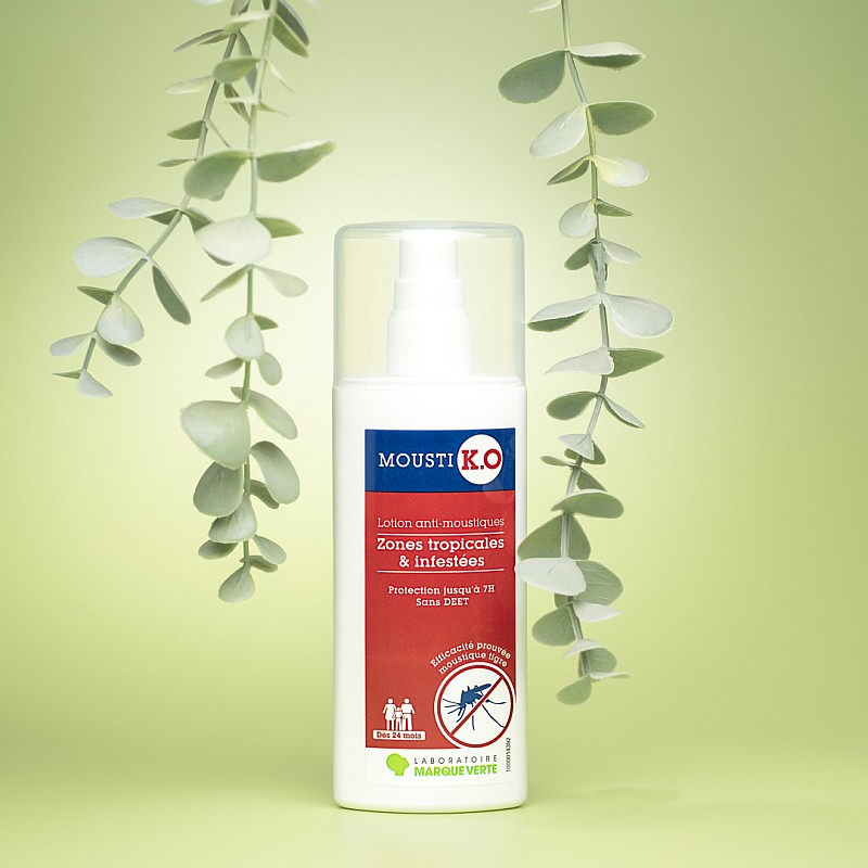 Mousti KO, lotion anti-moustiques zones tropicales et infestées