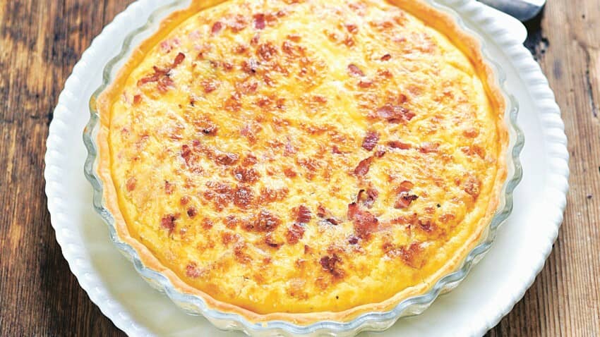 Quiche lorraine, recette pour diabétique